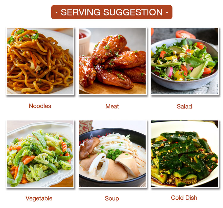 Serving Suggestion - Sesame Oil Serviervorschlag - Sesamöl