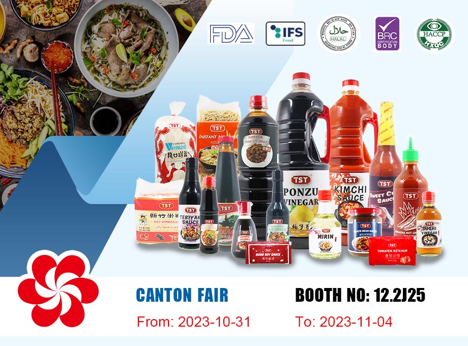 Erleben Sie guten Geschmack auf der Autumn Canton Fair. TSY Foods arbeitet mit Ihnen zum Erfolg!