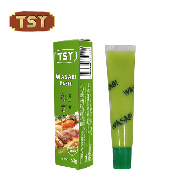 Klein verpackte frische grüne Wasabi-Paste für Sashimi