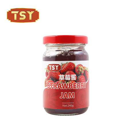 240 g Glasflasche 100% natürlicher süßer frischer Erdbeermarmelade