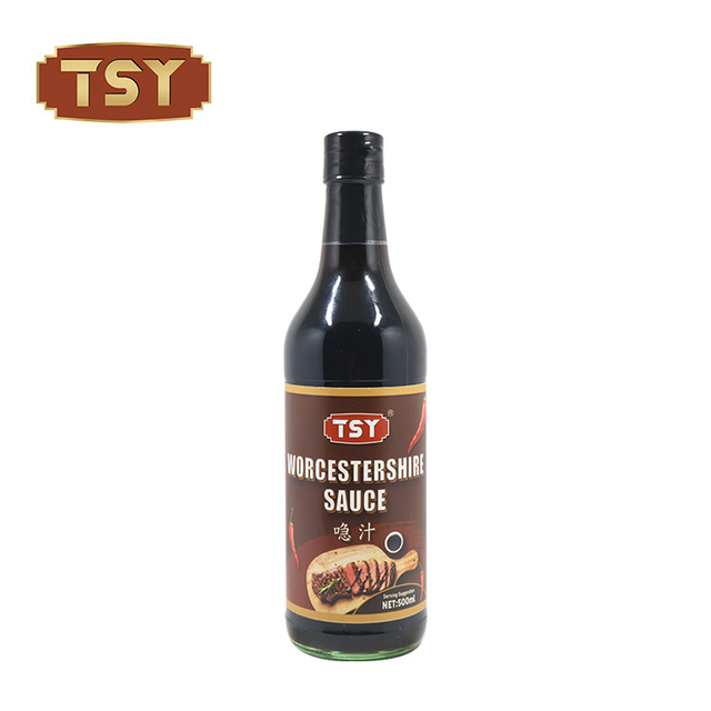 625 ml Glasflasche im Restaurant-Stil mit glutenfreier Worcestershire-Sauce