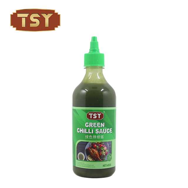150 ml chinesische Herstellung von Halal -Pfeffergrün -Chilisauce