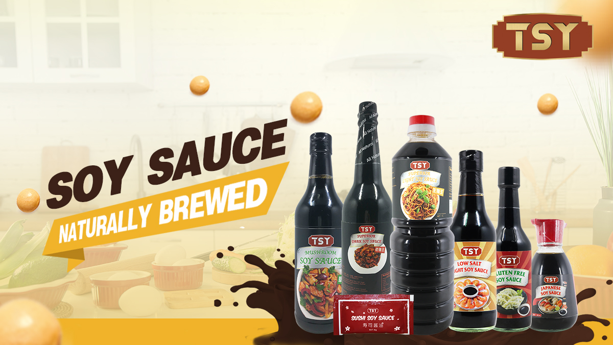 verschiedene Sorten Sojasauce