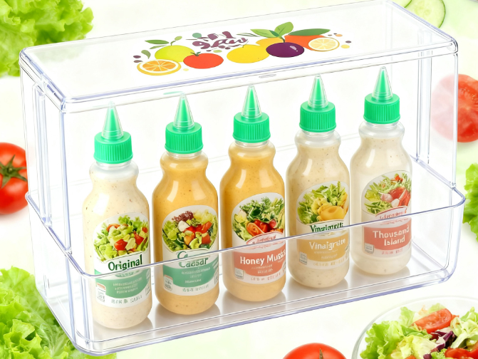  'Städtisches leichtes Essen ' - gesunde fettarme Salat -Dressing -Serie