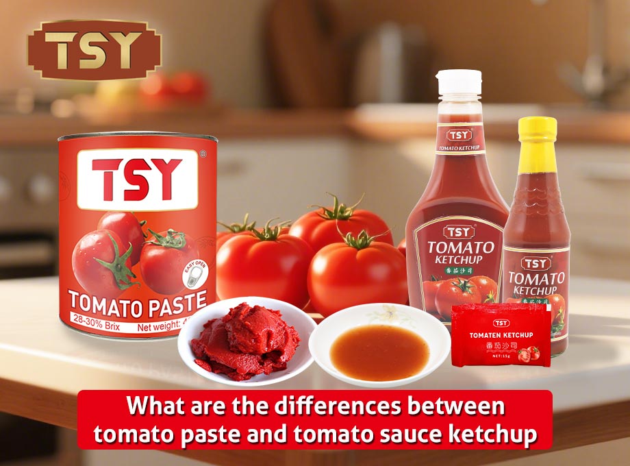 Was sind die Unterschiede zwischen Tomatenpaste und Tomatensauce Ketchup?