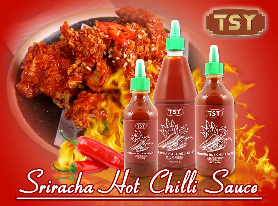 Große Sriracha-Chili-Sauce für die Gastronomie