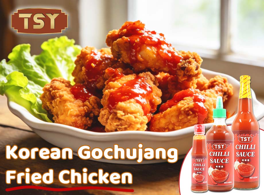 Ausführlicher Rezeptführer für koreanisches Gochujang-Friedhähnchen von TSY Food