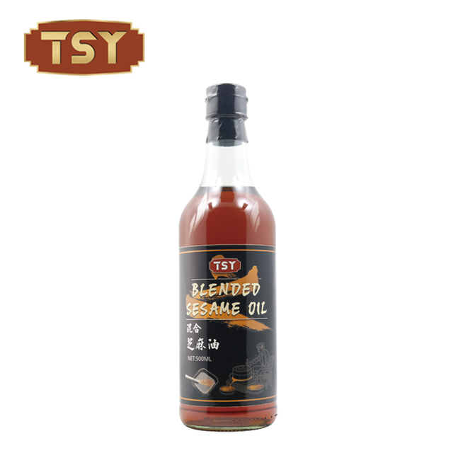 250 ml Heißverkaufsglasflasche Essbares Kochen gemischtes Sesamöl für Supermarkt